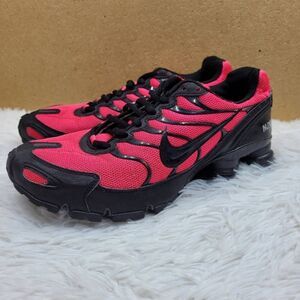 Nike ID Shox 326907-993 Hot Pink and Black Custom Running Shoes Size 8